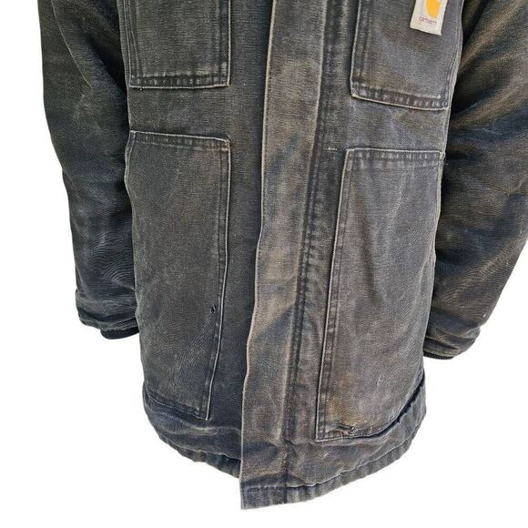 Vintage Carhartt Distressed Chore Jacket Blanket Lined Workwear Men’s XL grail - Picture 7 of 14